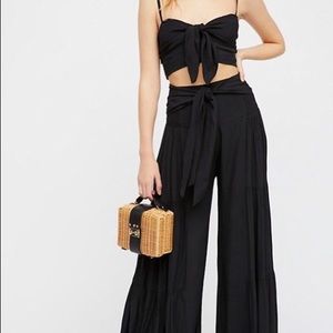 Free People Black Palermo Set